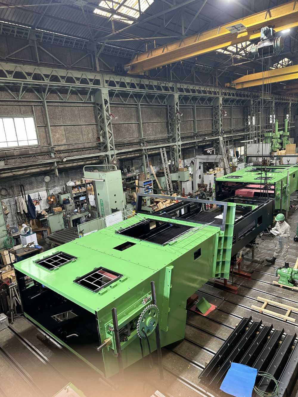 神田鉄工で製作している除塵機